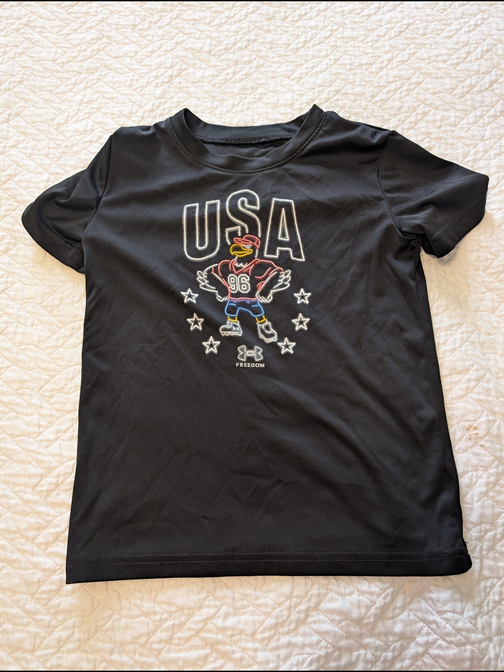 Under Armour Kids' Black USA Graphic Performance Tee